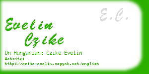 evelin czike business card